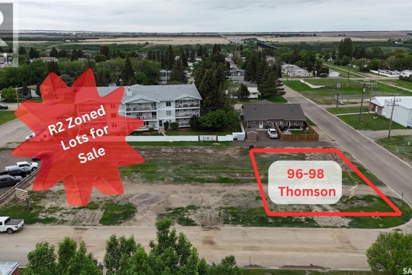 Aerial shot showing the layout of the lots and surrounding residential area. - 96-98 Thomson Street, Outlook