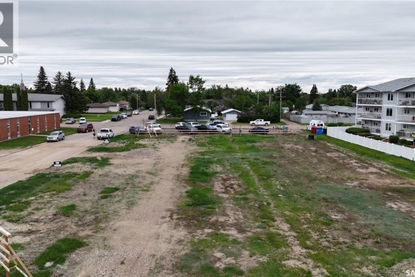 Aerial perspective of the property with snow, showing access roads and surrounding landscape. - 96-98 Thomson Street, Outlook