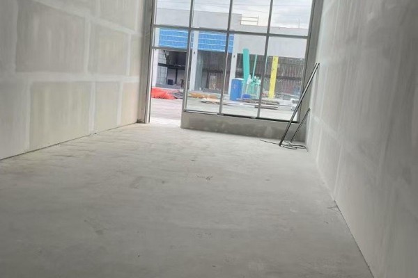 Empty interior space with concrete floor and large window - B2 - 3101 Kennedy Road, Toronto