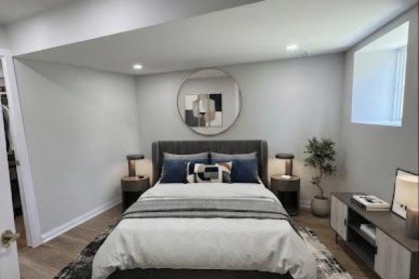 Bedroom 2 - Basement - 50 Faversham Crescent, Toronto, ON M9C3X6 Photo 4
