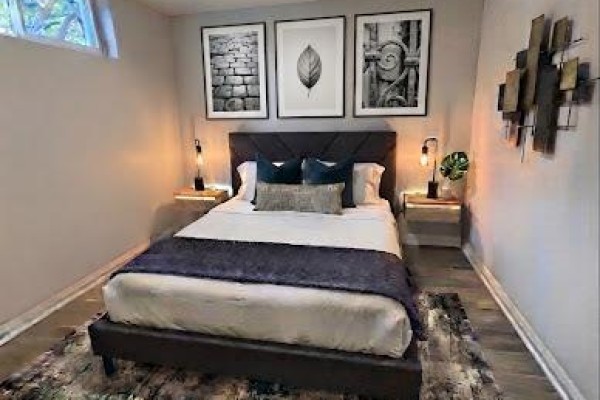 Bedroom 3 - Basement - 50 Faversham Crescent, Toronto, ON M9C3X6 Photo 5