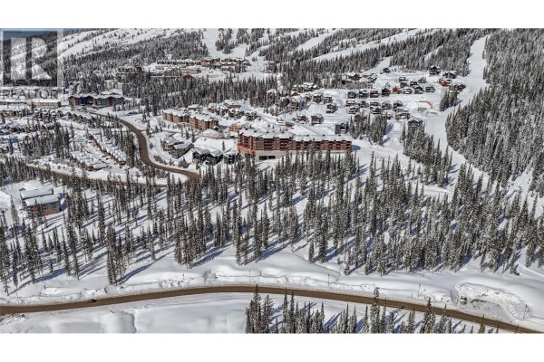 Aerial view of the Big White ski resort village with buildings and ski runs. - Black Forest Way Lot# 5, Big White