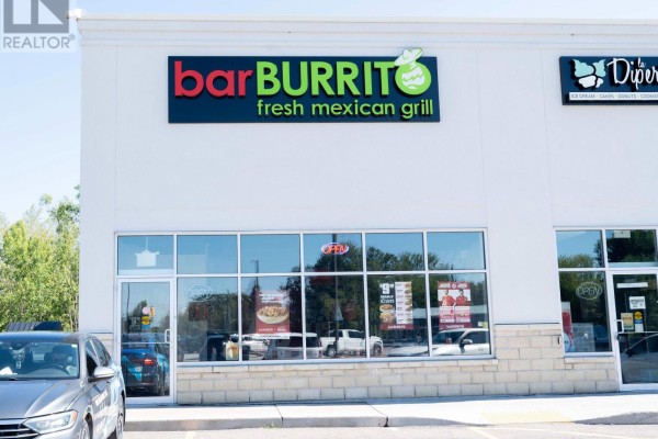 Front exterior of BarBURRITO restaurant with prominent signage and glass storefront. - Building C, Unit #4a - 130 Atherley Rd Road, Orillia
