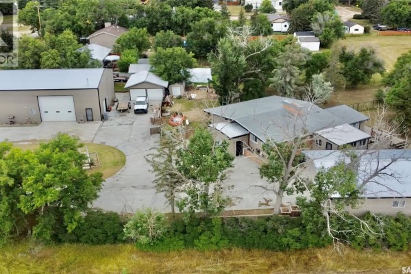 Exterior view of the main house and a large shop on the property. - Chaplin Acreage - Two Houses And Large Shop, Chaplin
