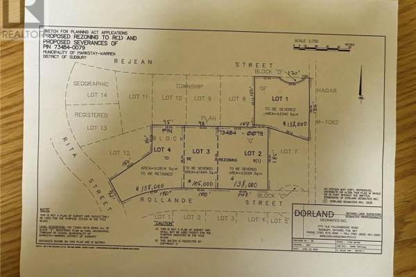 Lots and Land for sale at Lot 1 Rejean Street, Markstay Warren, ON - MLS® dQYTs1
