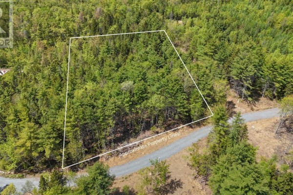 Expansive aerial view of a heavily wooded area with a small building and access road in the lower left corner. - Lot 101 Cleversey Ridge Park, Fauxburg