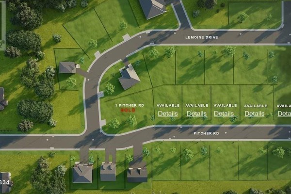 Second floor layout with bedrooms, bathrooms, and staircases for both units. - Lot 16 Pitcher Road, Grand Falls Windsor