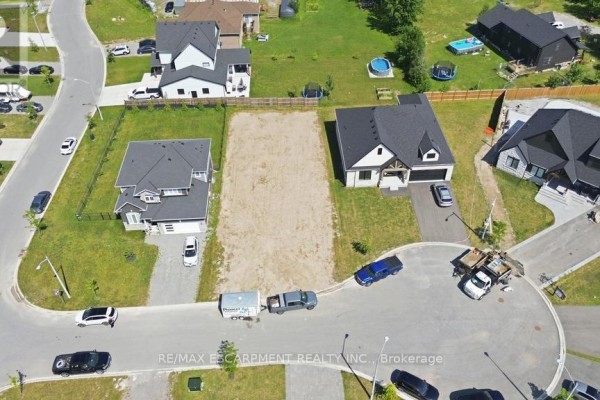 Wide aerial view of the area showing multiple construction sites and surrounding homes - Lot 18 Vosburgh Place, Lincoln