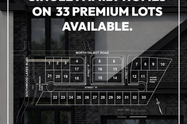 Site plan showing 33 numbered lots for single-family homes on Street 'a' and other streets. - Lot 31 Street 'a', Windsor
