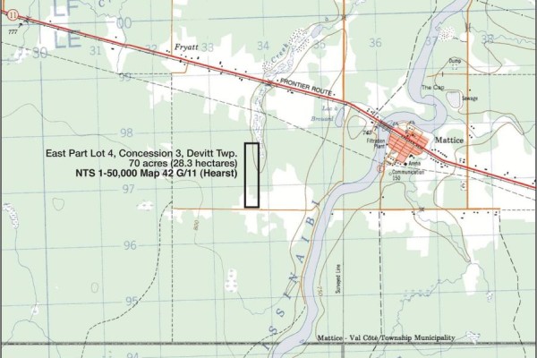 Lot 4 Pcl 2225, Mattice Val Cote, ON, photo 2