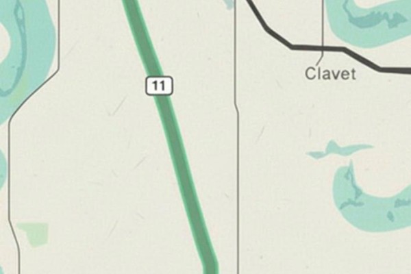 Map showing Highway 11 running north and south with Clavet to the east. - 46 Bryden Road, Dundurn Rm No  314