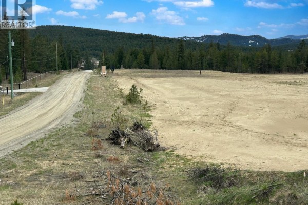 Dirt road curves past a cleared lot and trees toward a mountainous landscape. - Lot 5 Parnaby Road, Cranbrook