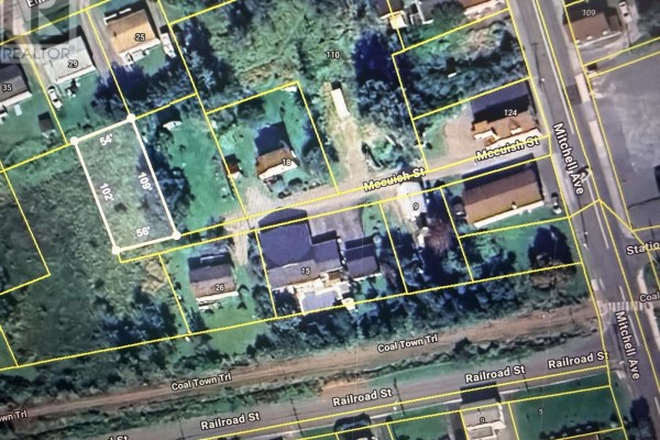 Vacant land with patches of snow and overgrown grass, trees in the background. - Mccuish St Dominion Land, Dominion