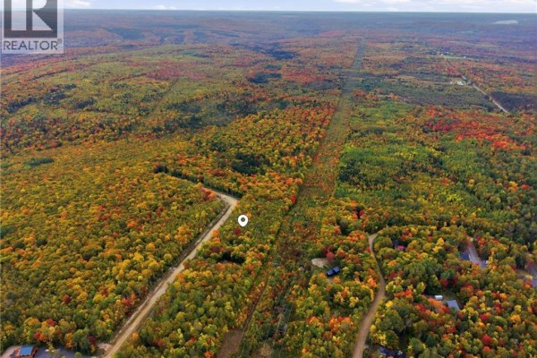 Wide aerial view of forested hills with autumn colors, power lines, and scattered homes. - Na Raven Ridge Road, Central Hainesville