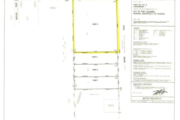 Lots and Land for sale at Part Four Empire Road, Port Colborne, ON - MLS® 3D8djl