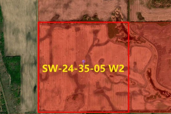 Map showing Preeceville located northeast of Regina, Saskatchewan. - Preeceville 320 Acres Grain Farmland, Preeceville Rm No  334