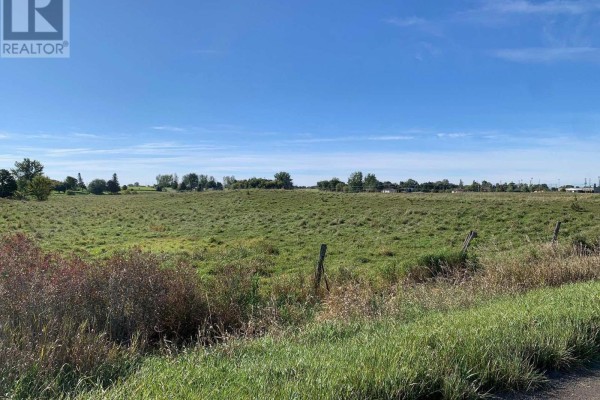 View down a gravel road beside a grassy field with scattered trees and distant farm buildings. - Pt Lt 19 Con 4 County Rd 8, Greater Napanee