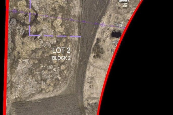 Aerial view of the land layout with designated lot boundaries and surrounding vegetation. - Pt: Nw-21-72-6-w6 Rge Rd 64, Rural Grande Prairie No  1, County Of