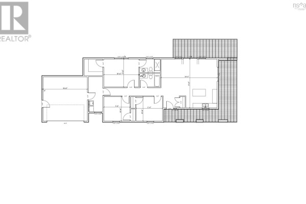 Floor plan layout showing multiple rooms, bathrooms, and an attached garage. - Unit 2 Avon Spirit Lane, Avondale