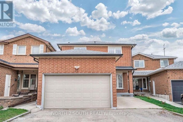 Front view of a brick house with an attached garage. - Upper - 37 Loire Court, Toronto