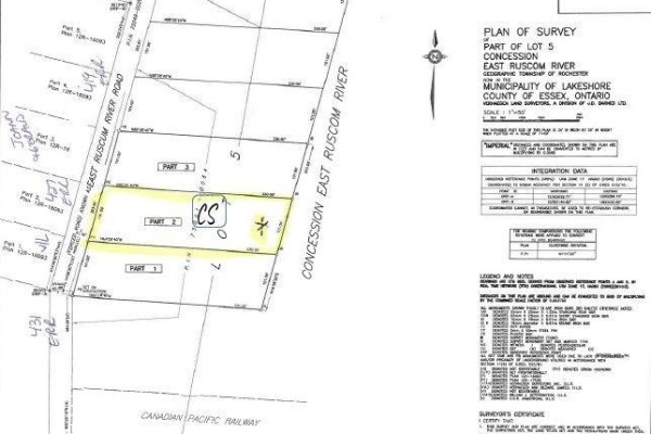 V/l East Ruscom River Unit# Middle Lot, Lakeshore, ON, photo 2